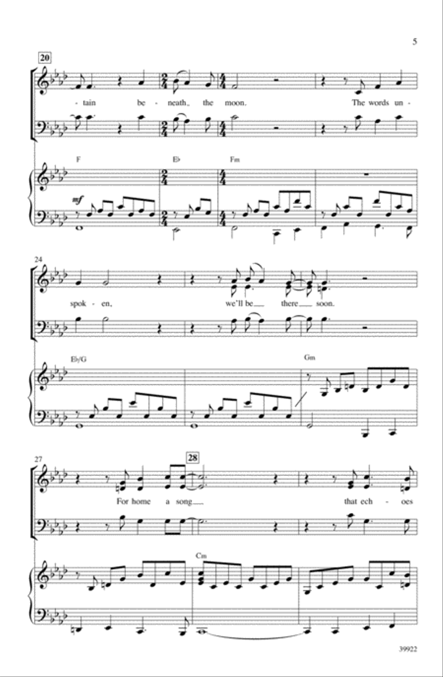 Song of the Lonely Mountain (from The Hobbit: An Unexpected Journey) Choir scores gallery preview page 3