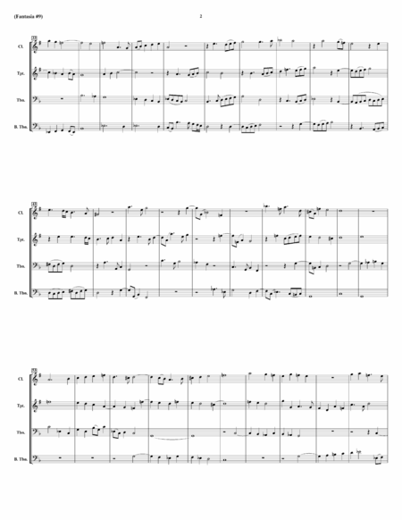 Fantasia #9 For 4 Viols - for Wind Quartet image number null