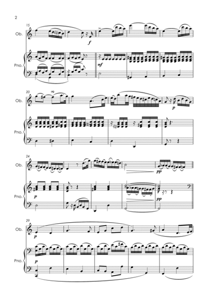 Sonata No.8 "Pathetique", 2nd movement (Beethoven) - oboe and piano with FREE BACKING TRACK image number null
