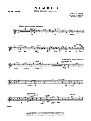 Nimrod (from Elgar's Variations): 1st B-flat Trumpet