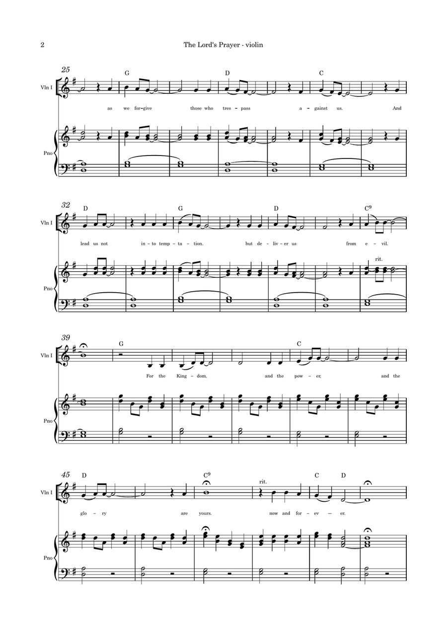 The prayer instrumental on sale piano and violin