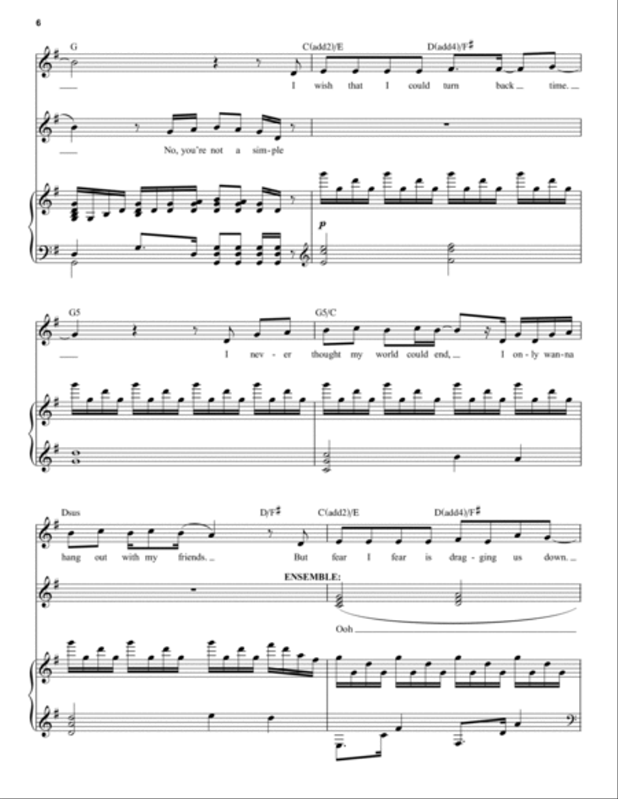 (Just A) Simple Sponge (from Spongebob Squarepants, The Broadway Musical) Piano, Vocal scores gallery preview page 6