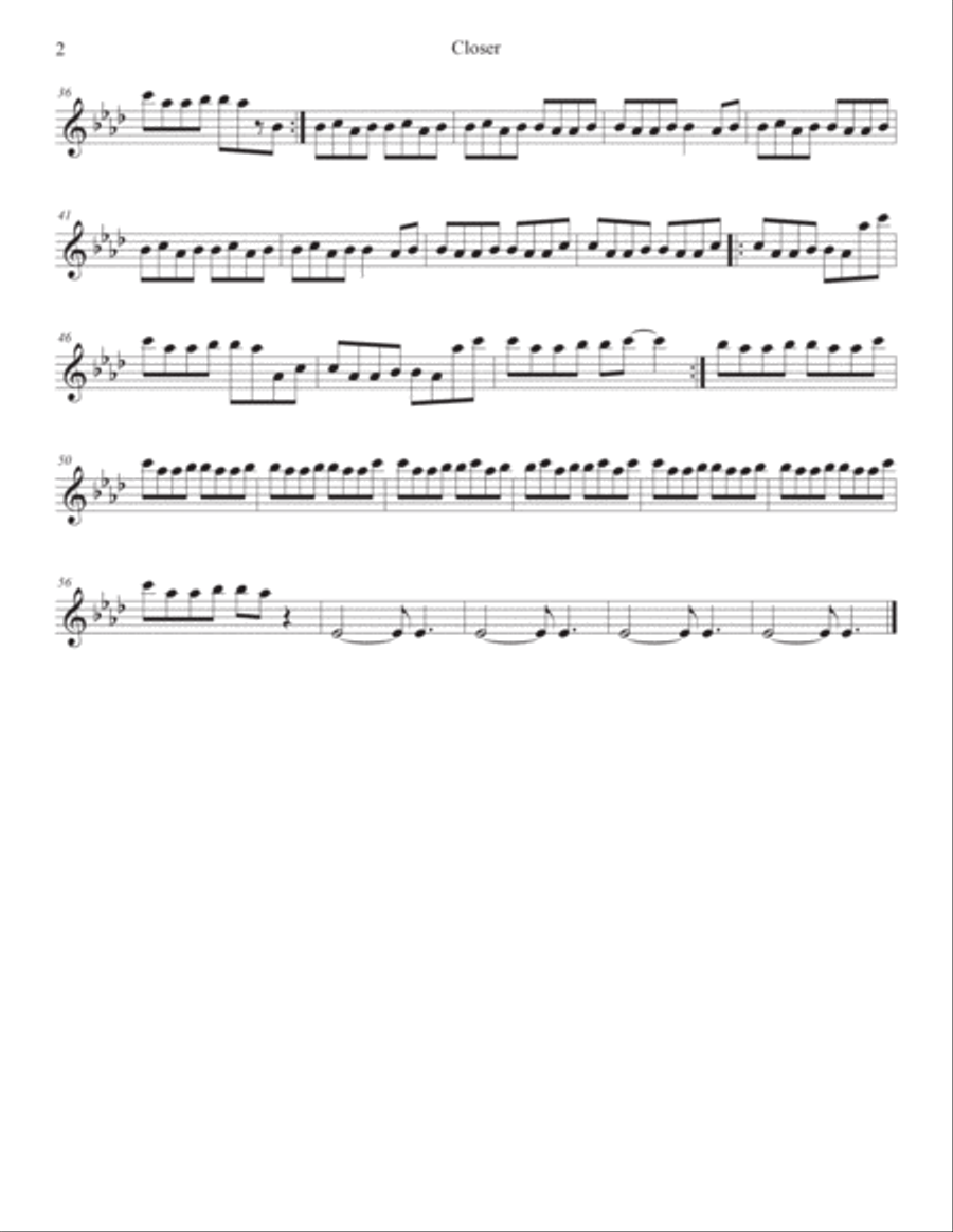 Closer Closer String Quartet scores gallery preview page 2