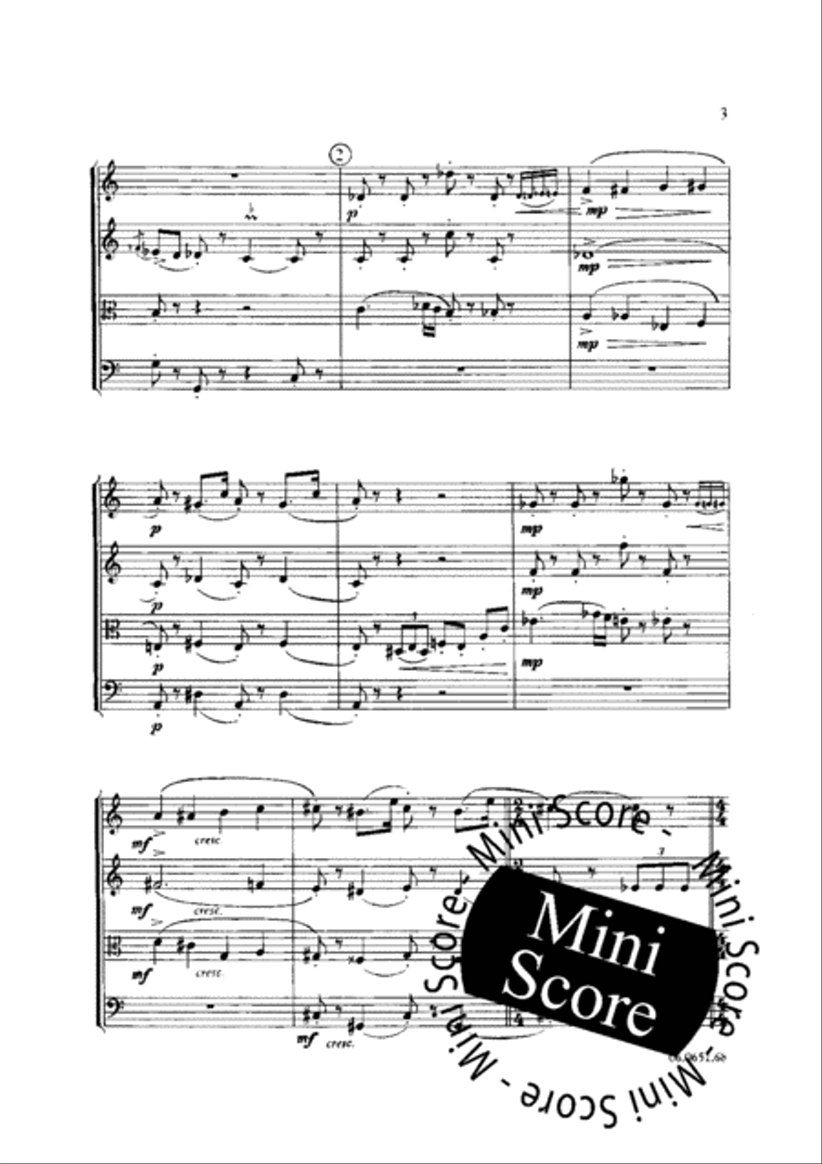 Intermede I Saxophone Quartet scores gallery preview page 5