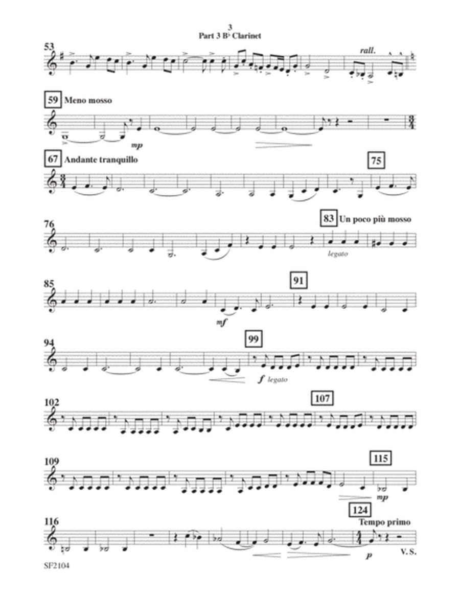 Crossgate Overture - Clarinet 3