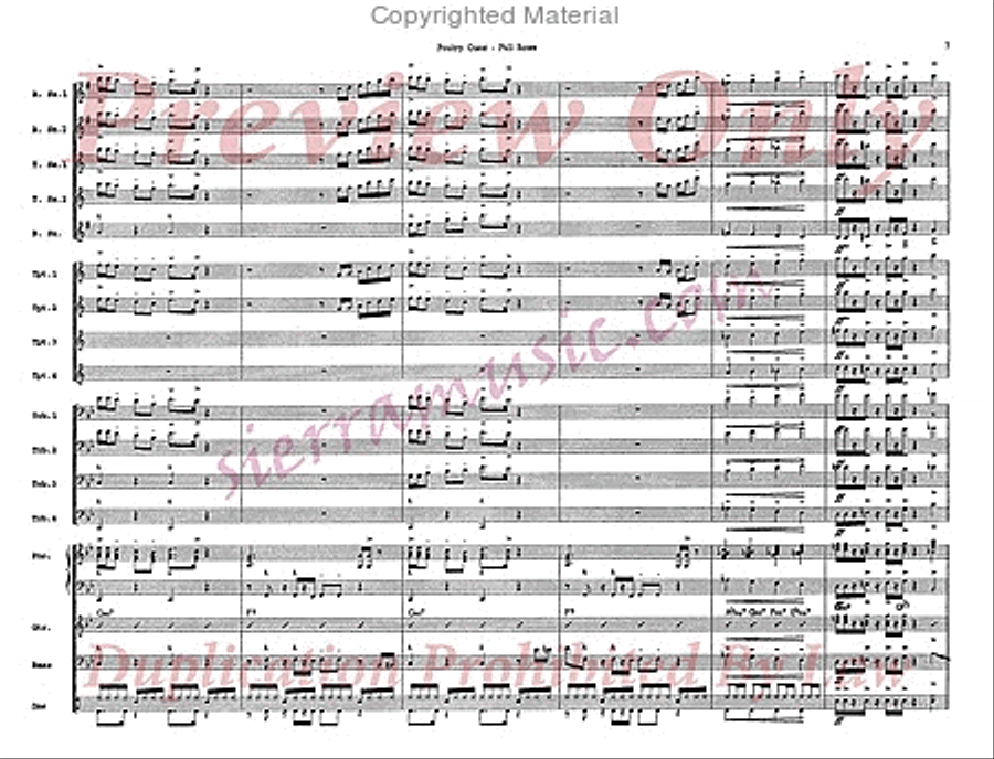 Poultry Guest Poultry Guest Big Band scores gallery preview page 8