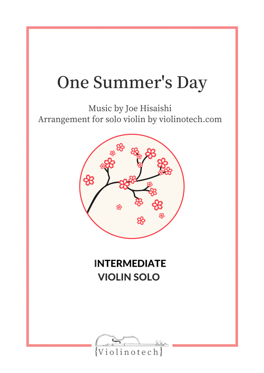 One Summer's Day Violin Solo scores gallery preview page 1