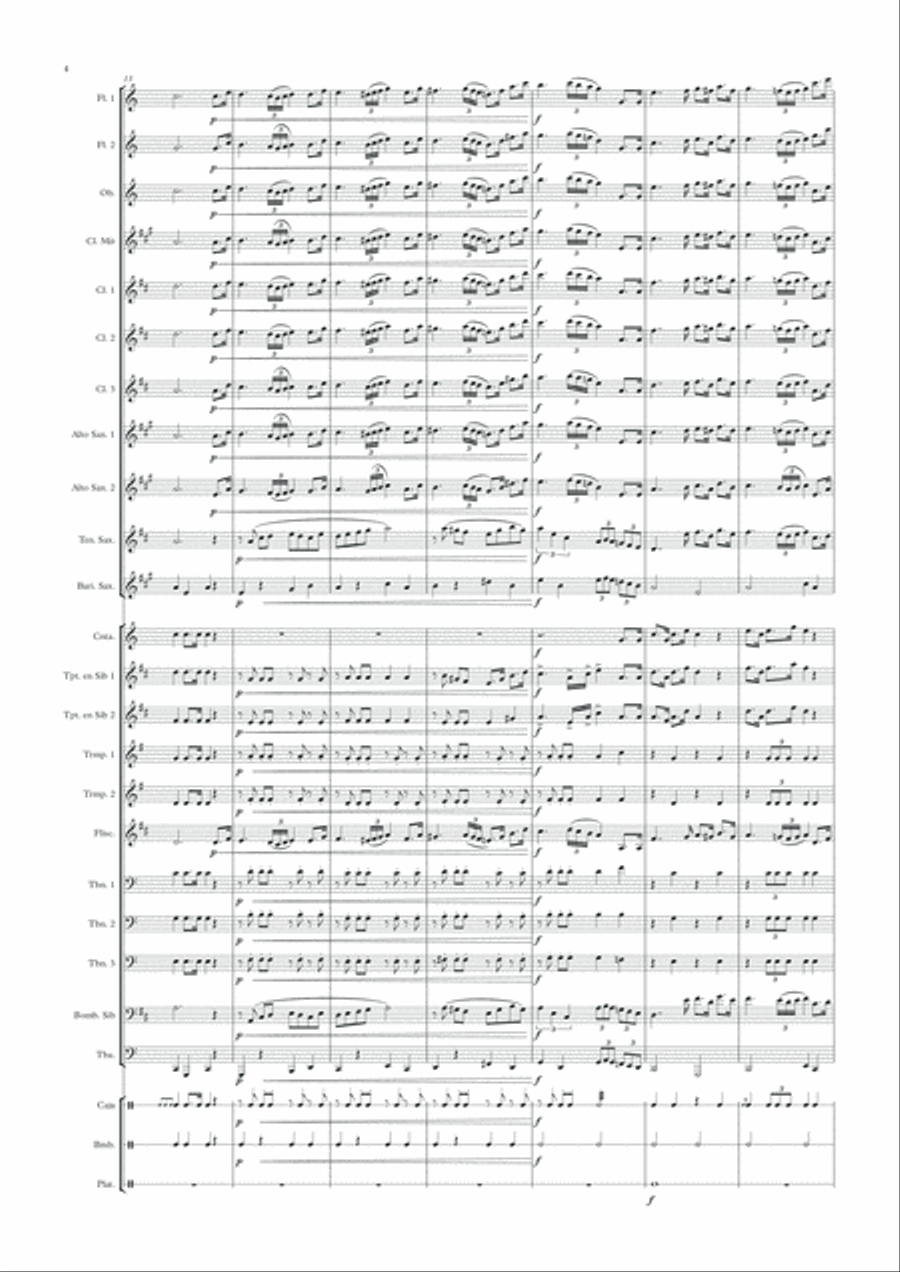 Reina de la Calzá Concert Band scores gallery preview page 4