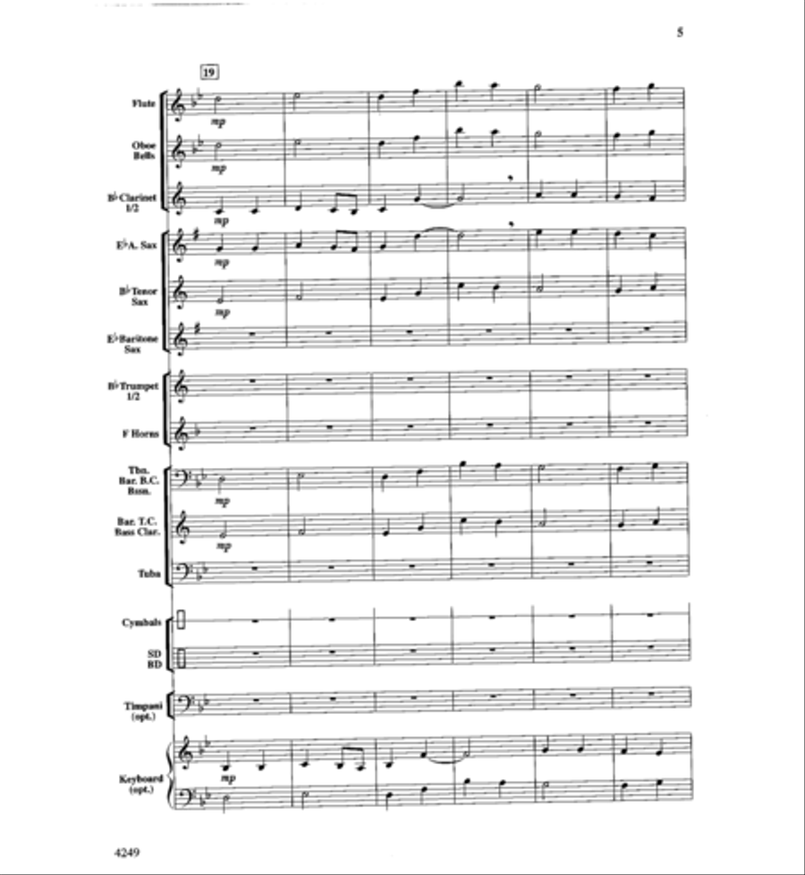 Peanuts & Peanut Butter Concert Band scores gallery preview page 5