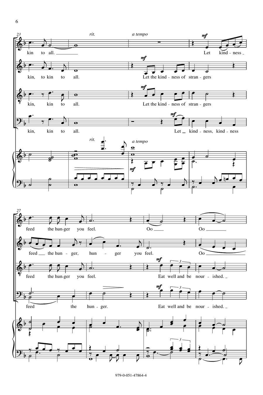 As You Set Out 4-Part scores gallery preview page 4