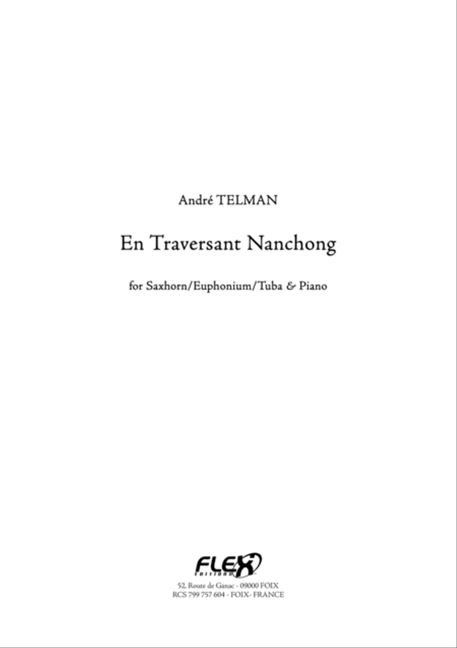 En Traversant Nanchong Euphonium scores gallery preview page 1