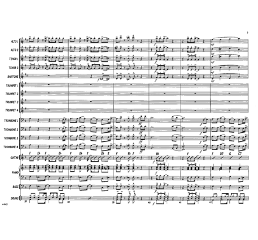 Lord, I Want to Be a Christian Jazz Ensemble scores gallery preview page 9