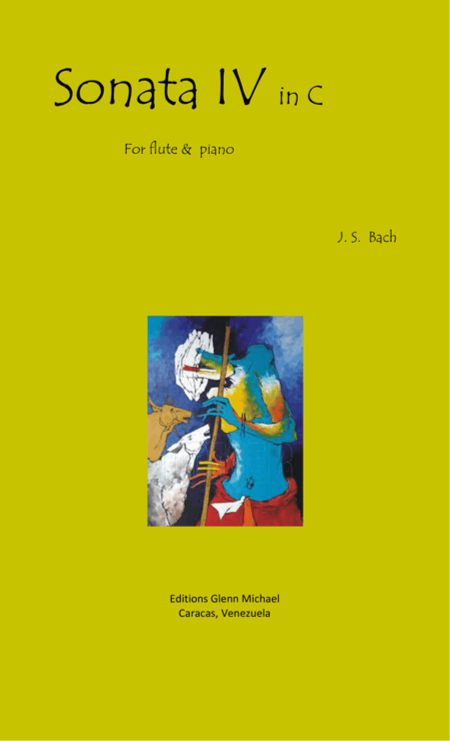 Bach Sonata 4 for flute in C Flute Solo scores gallery preview page 1