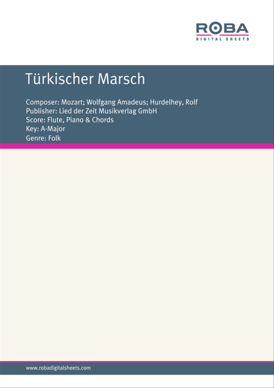 Turkischer Marsch Turkischer Marsch Flute Solo scores gallery preview page 1