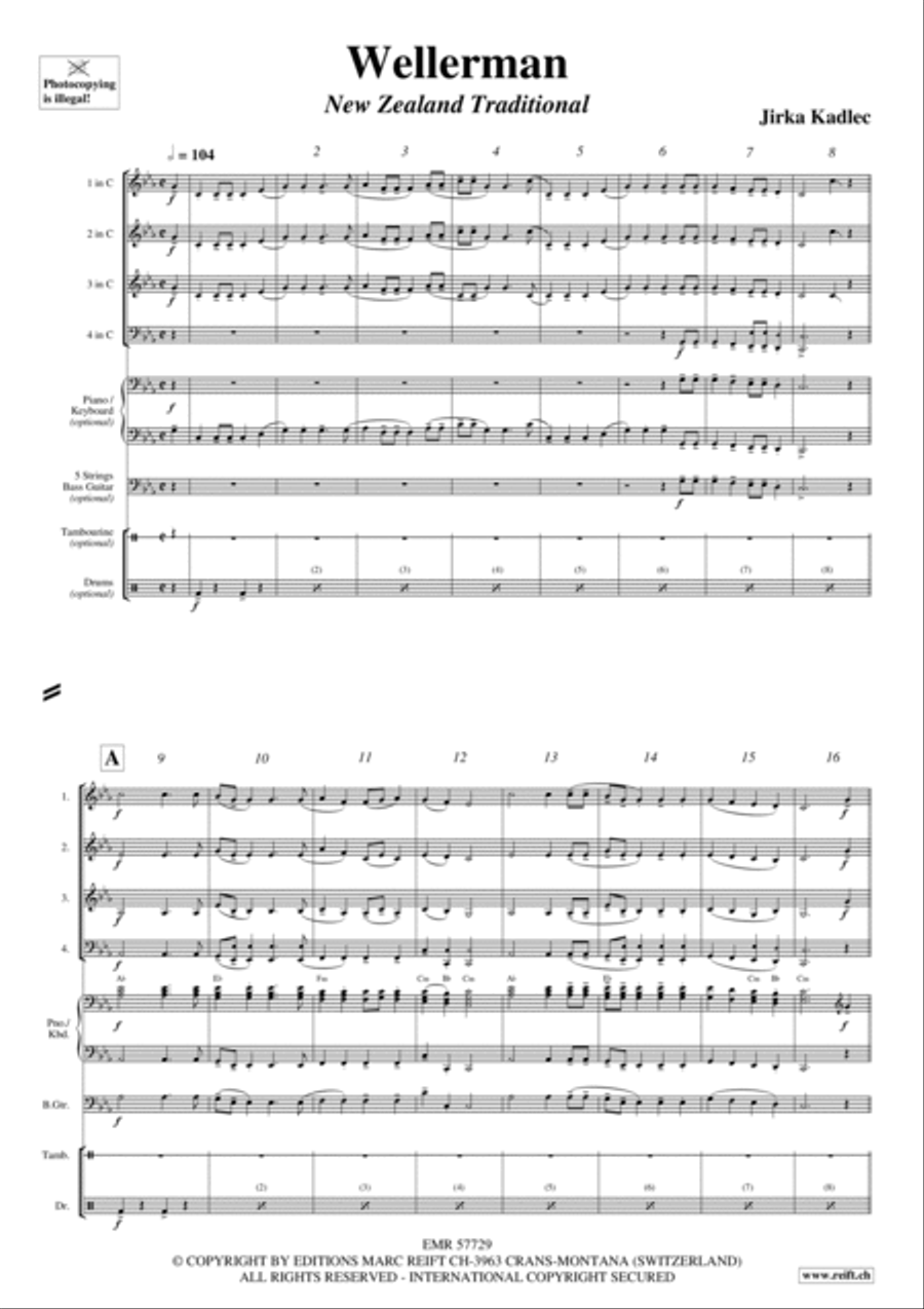 Wellerman Brass Quartet scores gallery preview page 3