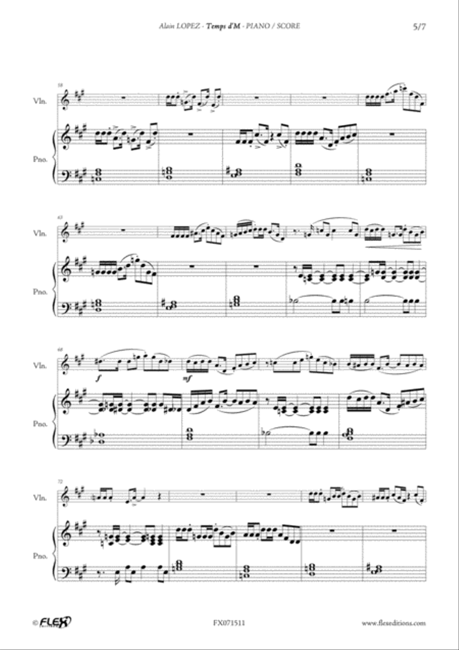 Temps d'M Temps d'M Piano scores gallery preview page 5