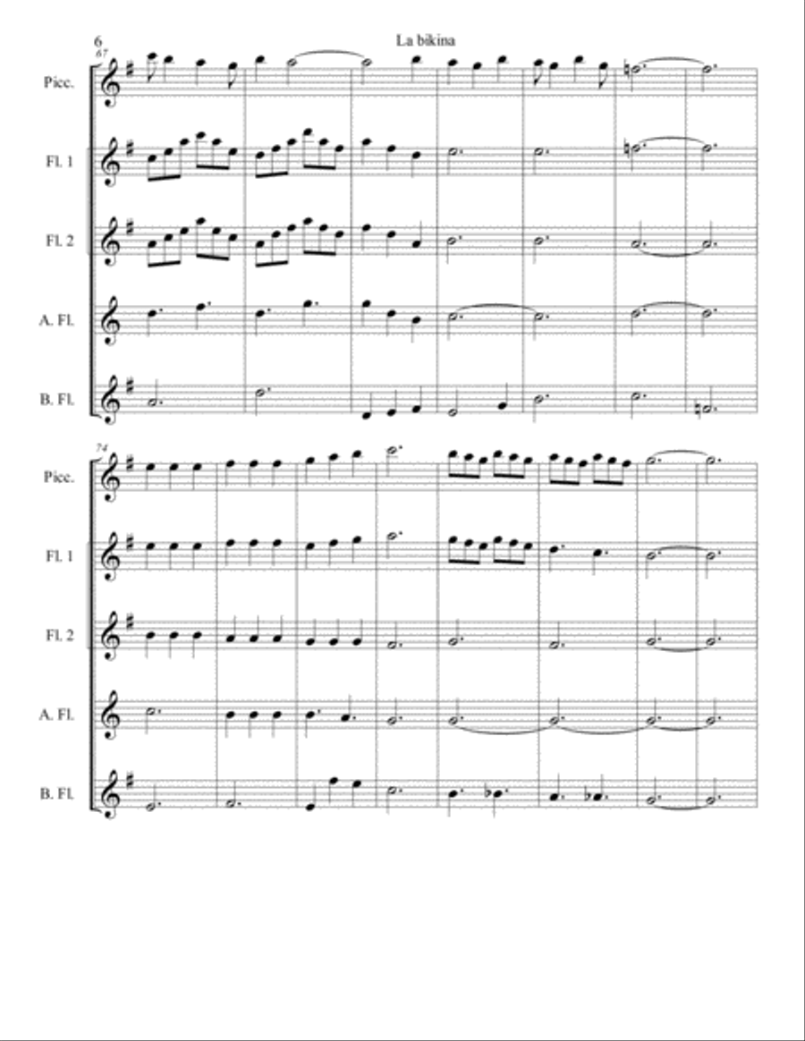La Bikina Small Ensemble scores gallery preview page 6