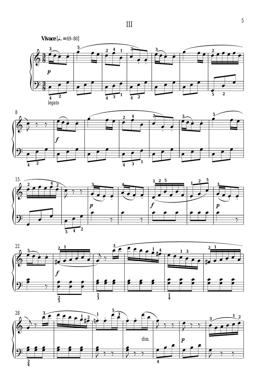 Sonatina in C Major, Op. 36, No. 1 Piano Solo scores gallery preview page 5