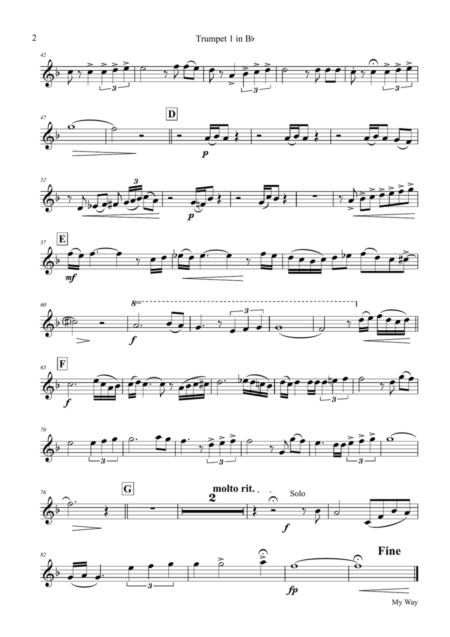 My Way Brass Ensemble scores gallery preview page 6