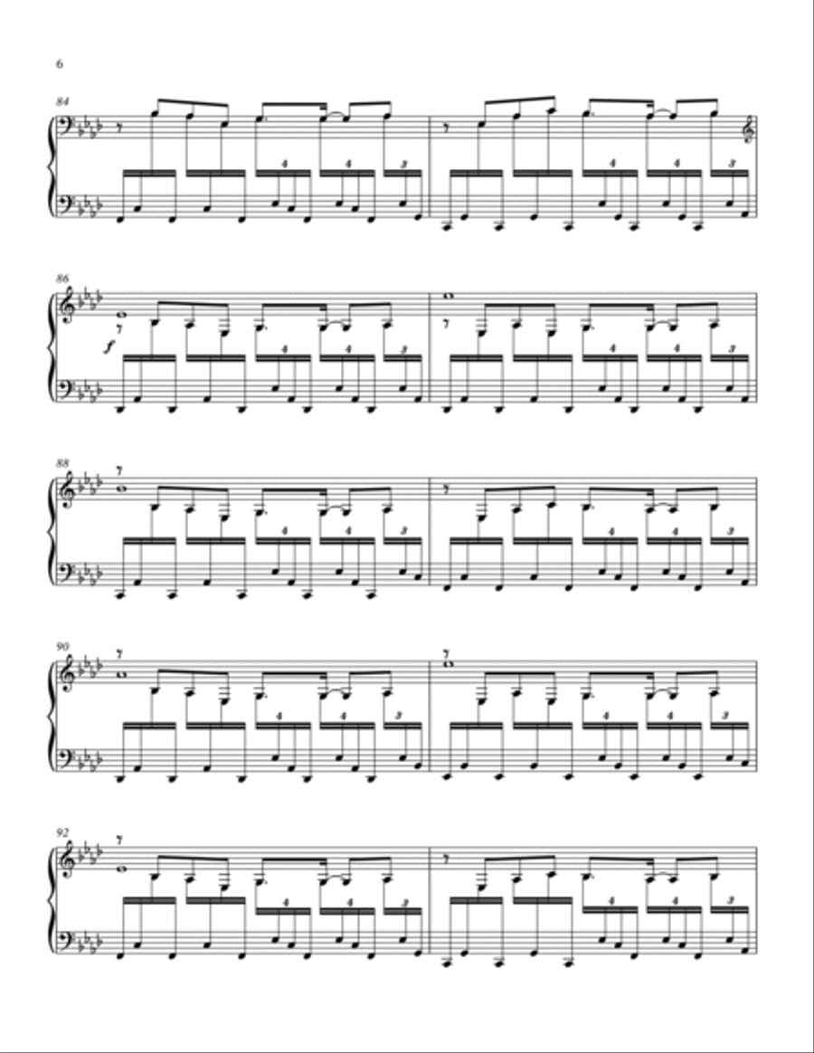 Undertale Variations (for Solo Marimba) Marimba scores gallery preview page 6
