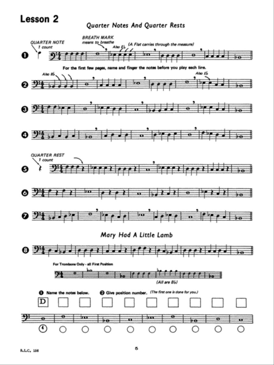 Student Instrumental Course Trombone Student Baritone Horn scores gallery preview page 4
