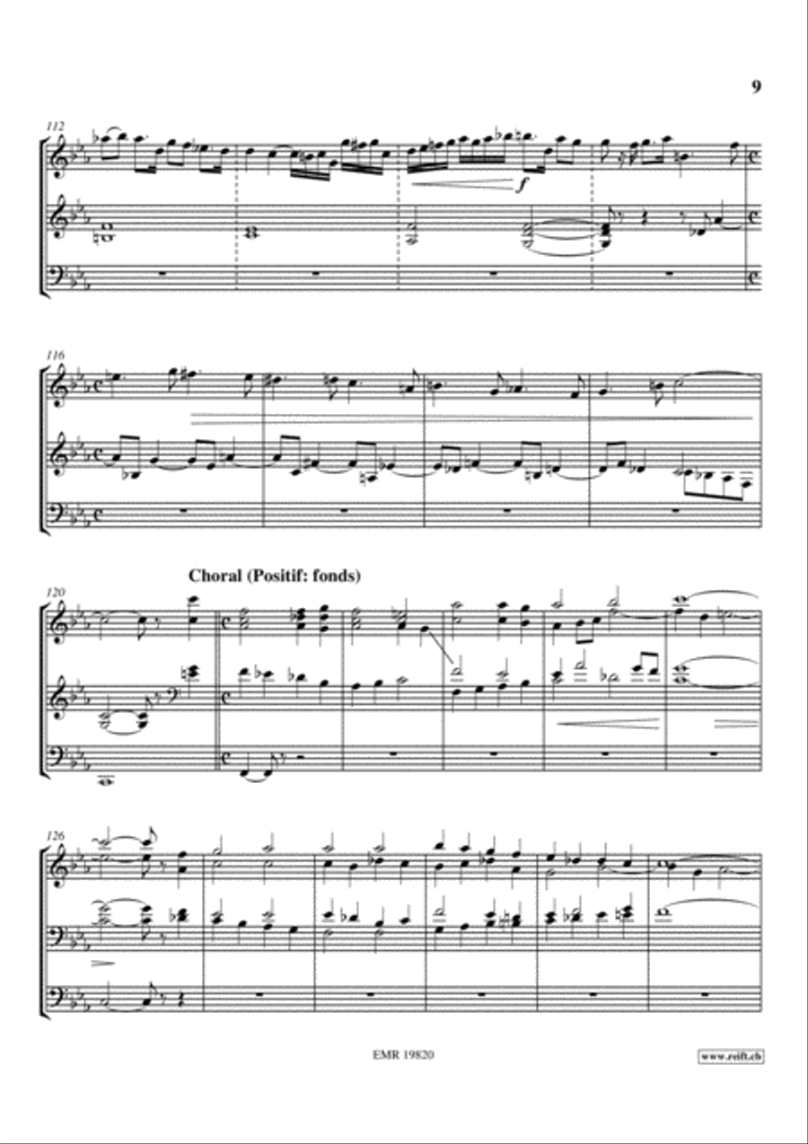 Poeme et Fugue Organ scores gallery preview page 9