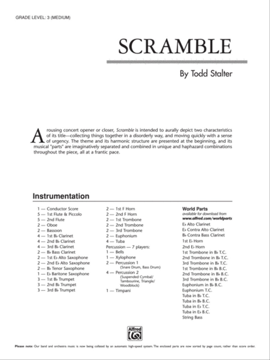 Scramble: Score