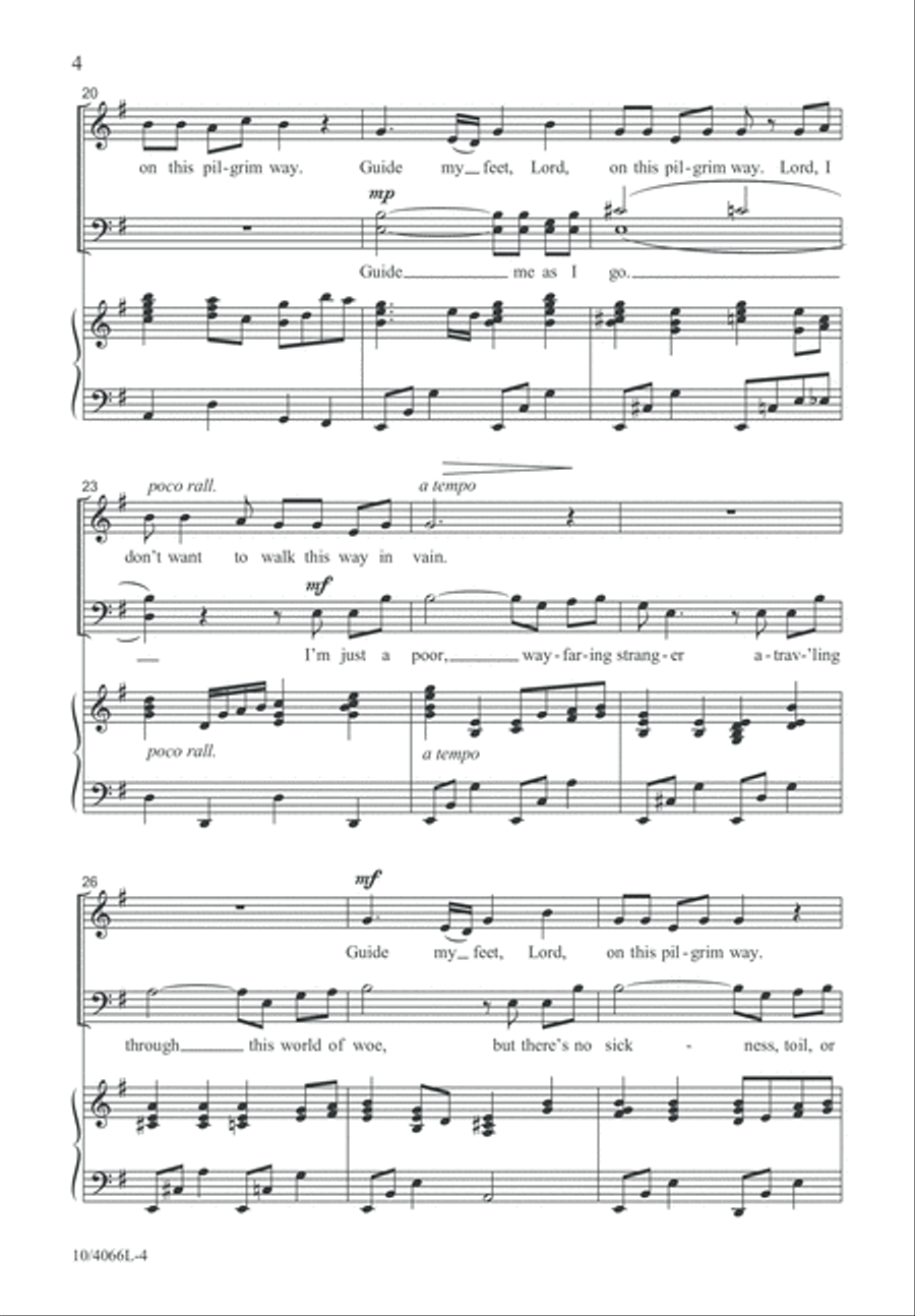 Guide My Wayfaring Feet 4-Part scores gallery preview page 5