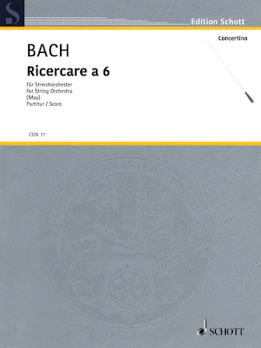 Bach Js Ricercare A6 Contrabass