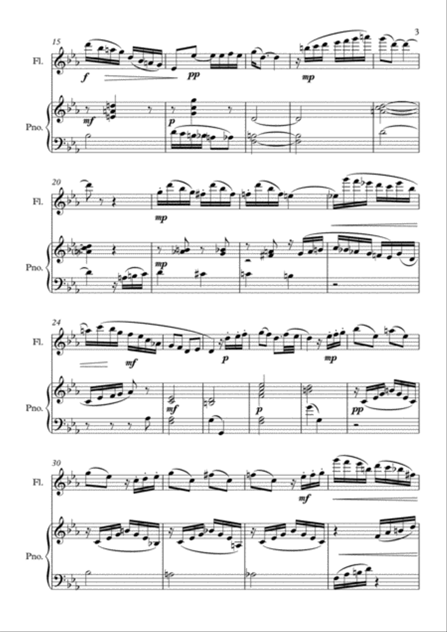 I Ponder As I Wander I Ponder As I Wander Flute Solo scores gallery preview page 3