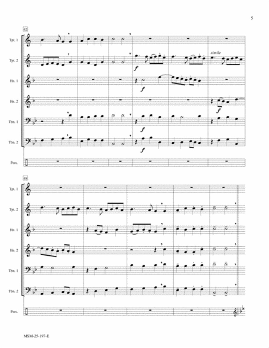 Ding Dong! Merrily on High (Ding Dong Merrily) Chamber Music scores gallery preview page 5
