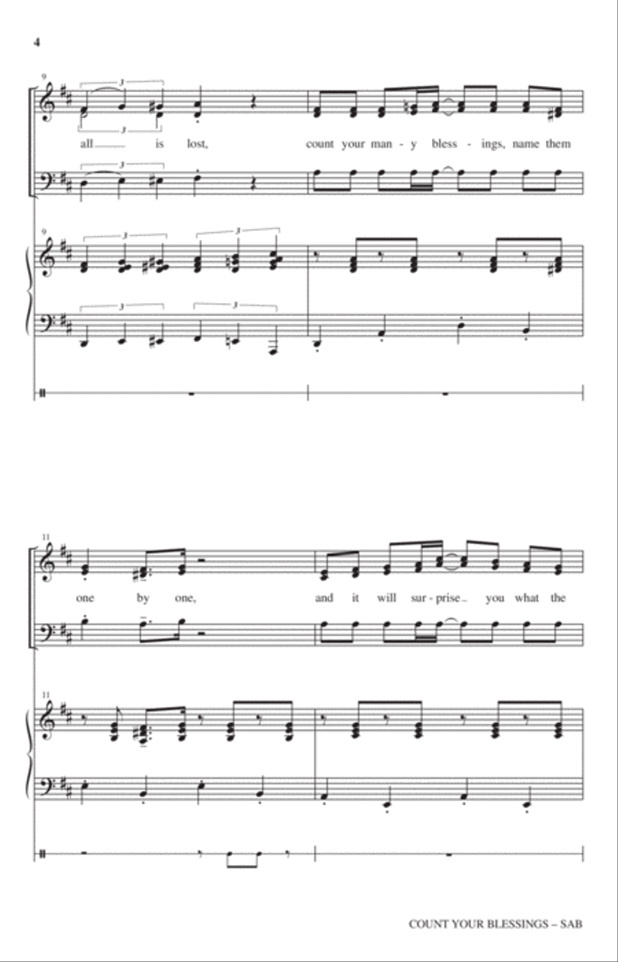 Count Your Blessings 3-Part scores gallery preview page 3