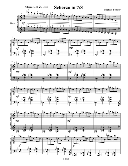 Nine Character Pieces for Piano Solo