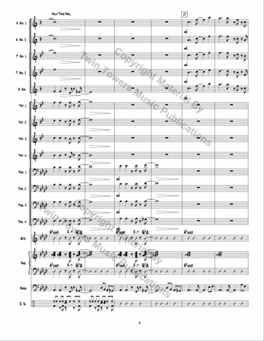 Optimistic Toasters Jazz Ensemble scores gallery preview page 5
