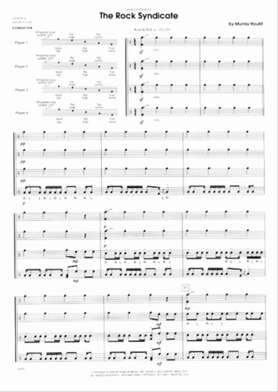 Rock Syndicate, The Percussion scores gallery preview page 2