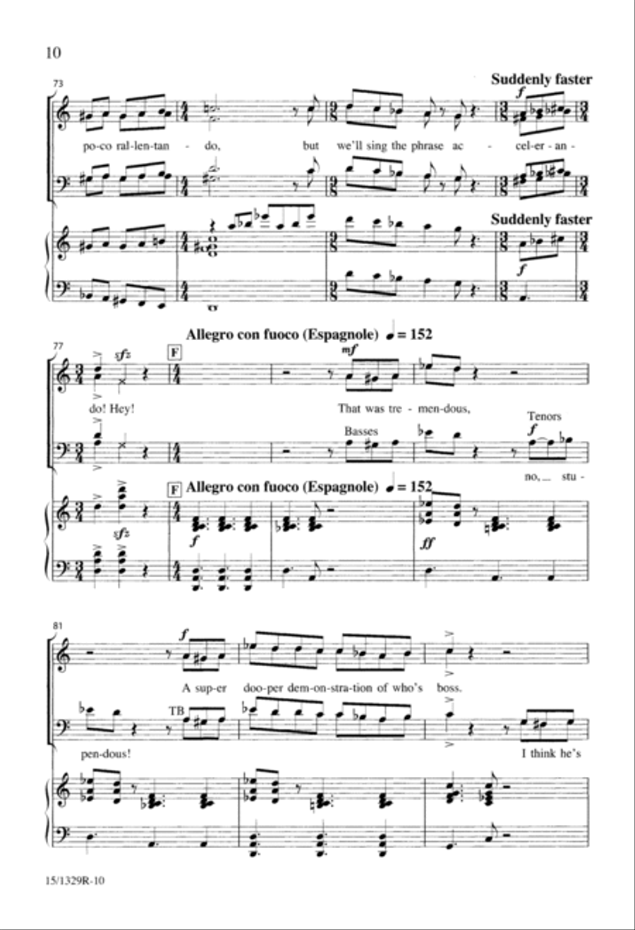 A Chorister's Covert Concert 4-Part scores gallery preview page 10