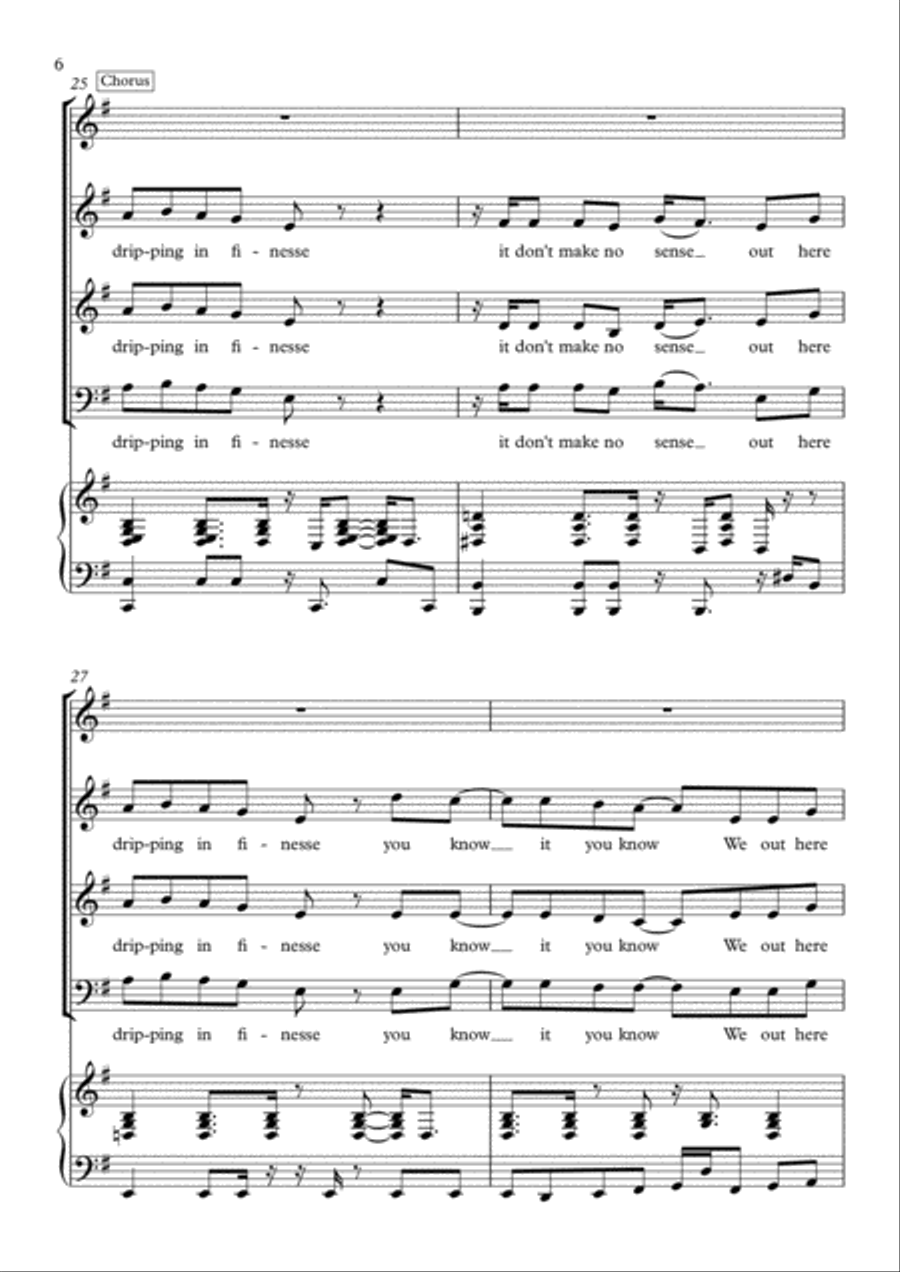 Finesse Finesse 3-Part scores gallery preview page 6
