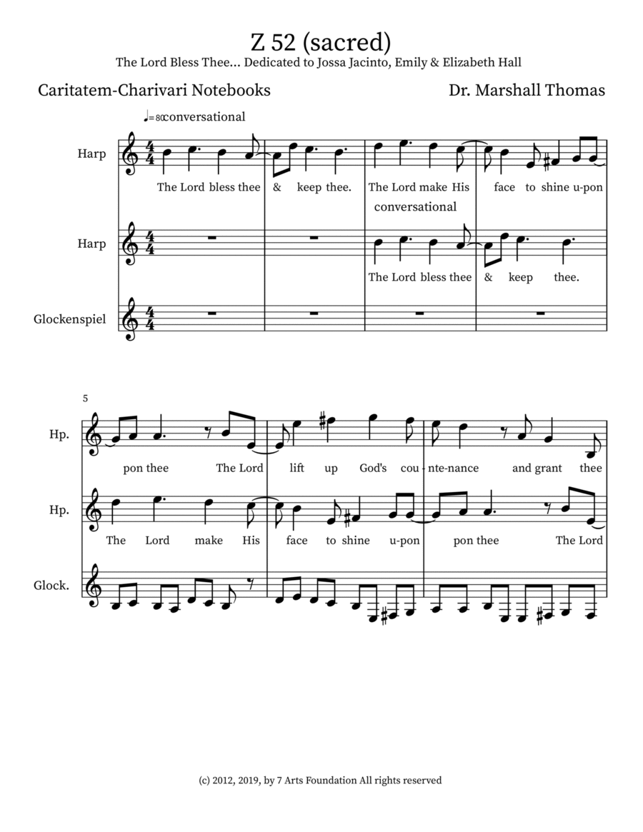 Z 52 (sacred) Small Ensemble scores gallery preview page 1