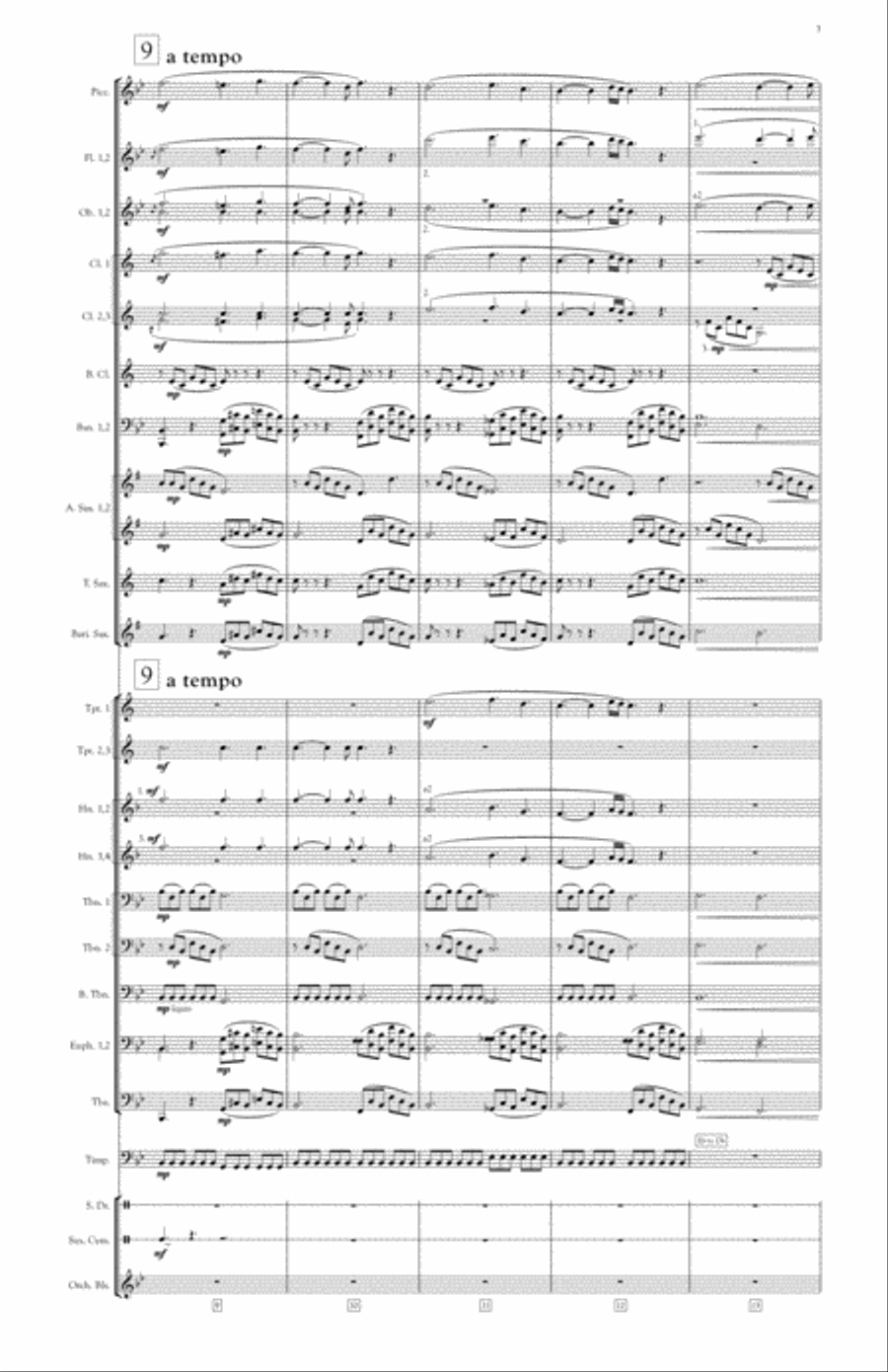 Nocturne, No.5 - John Field arranged for symphonic band by Jason McChristian Concert Band scores gallery preview page 5