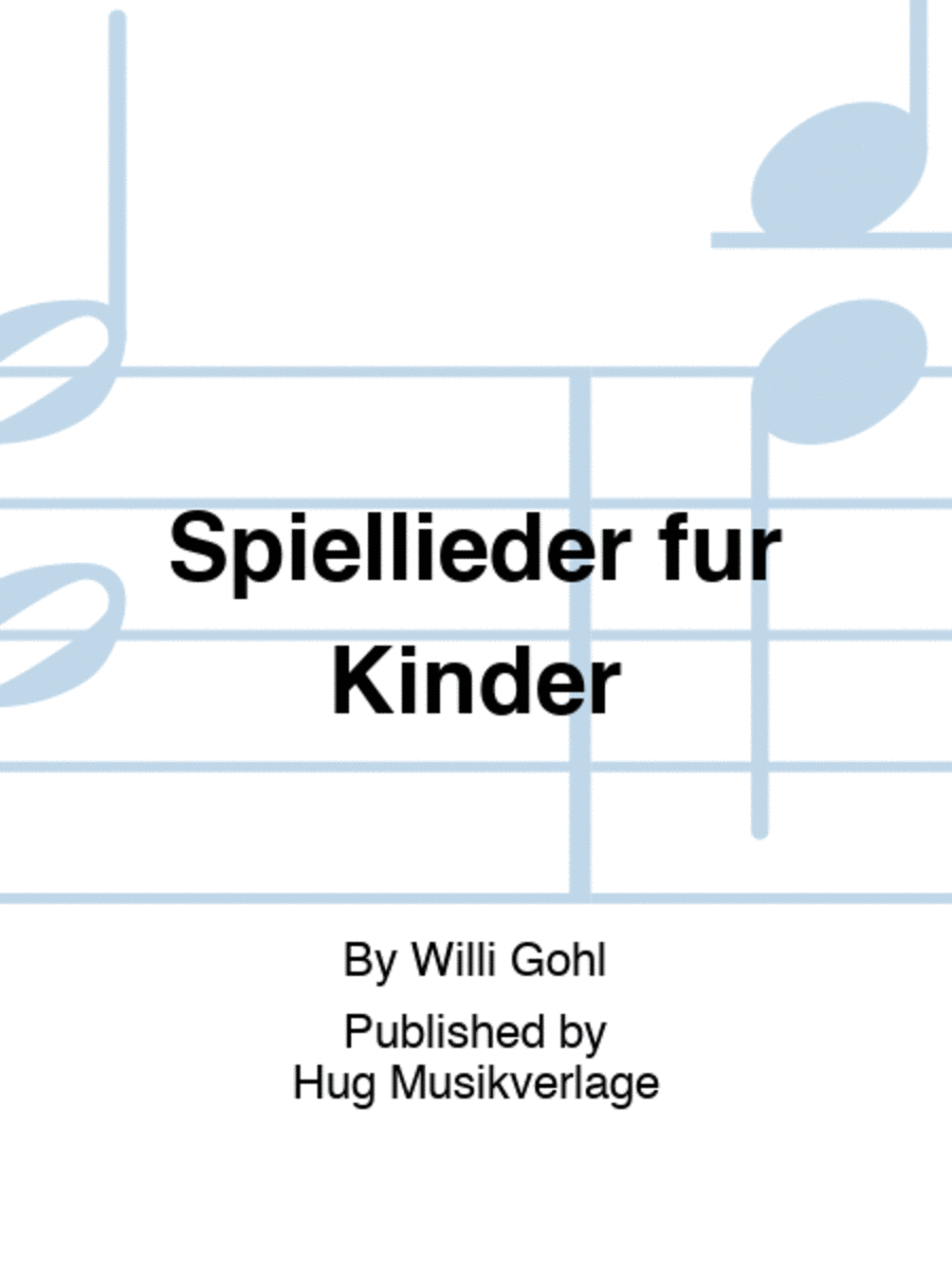 Spiellieder fur Kinder Choir scores gallery preview page 1