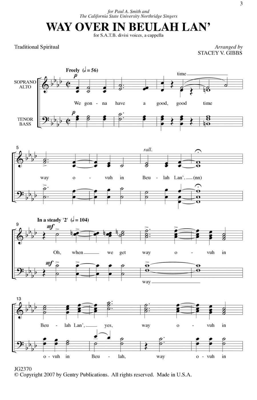 Way Over In Beulah Lan' Divisi scores gallery preview page 1