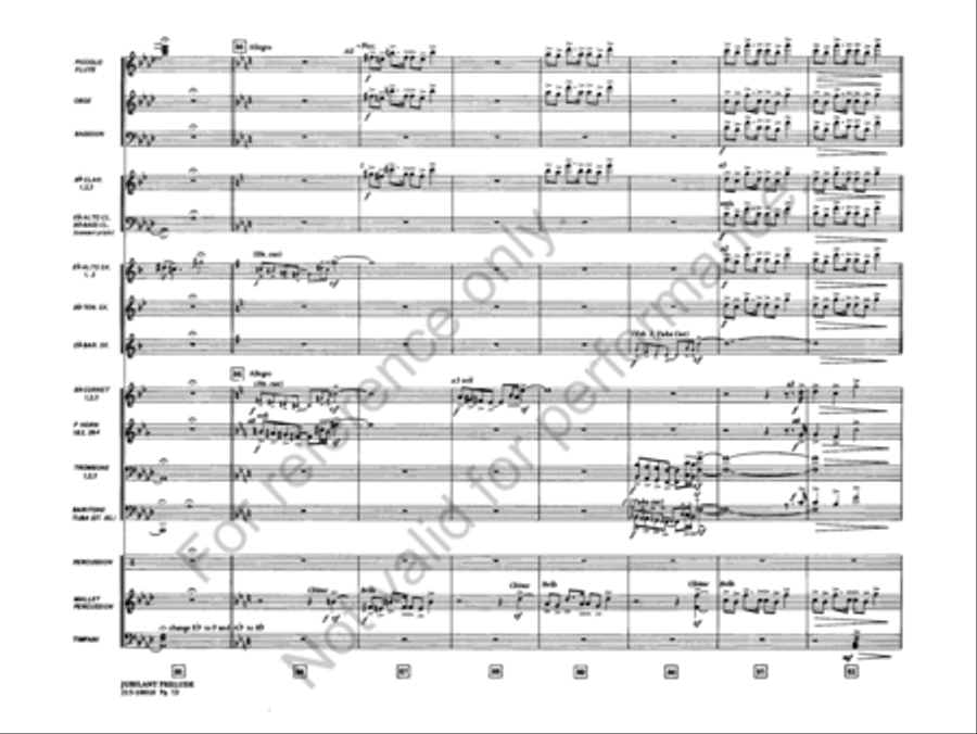 Jubilant Prelude Concert Band scores gallery preview page 14