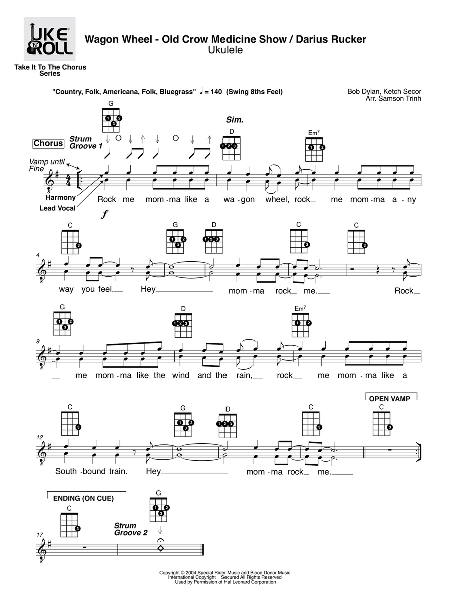 Wagon Wheel Small Ensemble scores gallery preview page 1