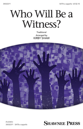 Book cover for Who Will Be a Witness?