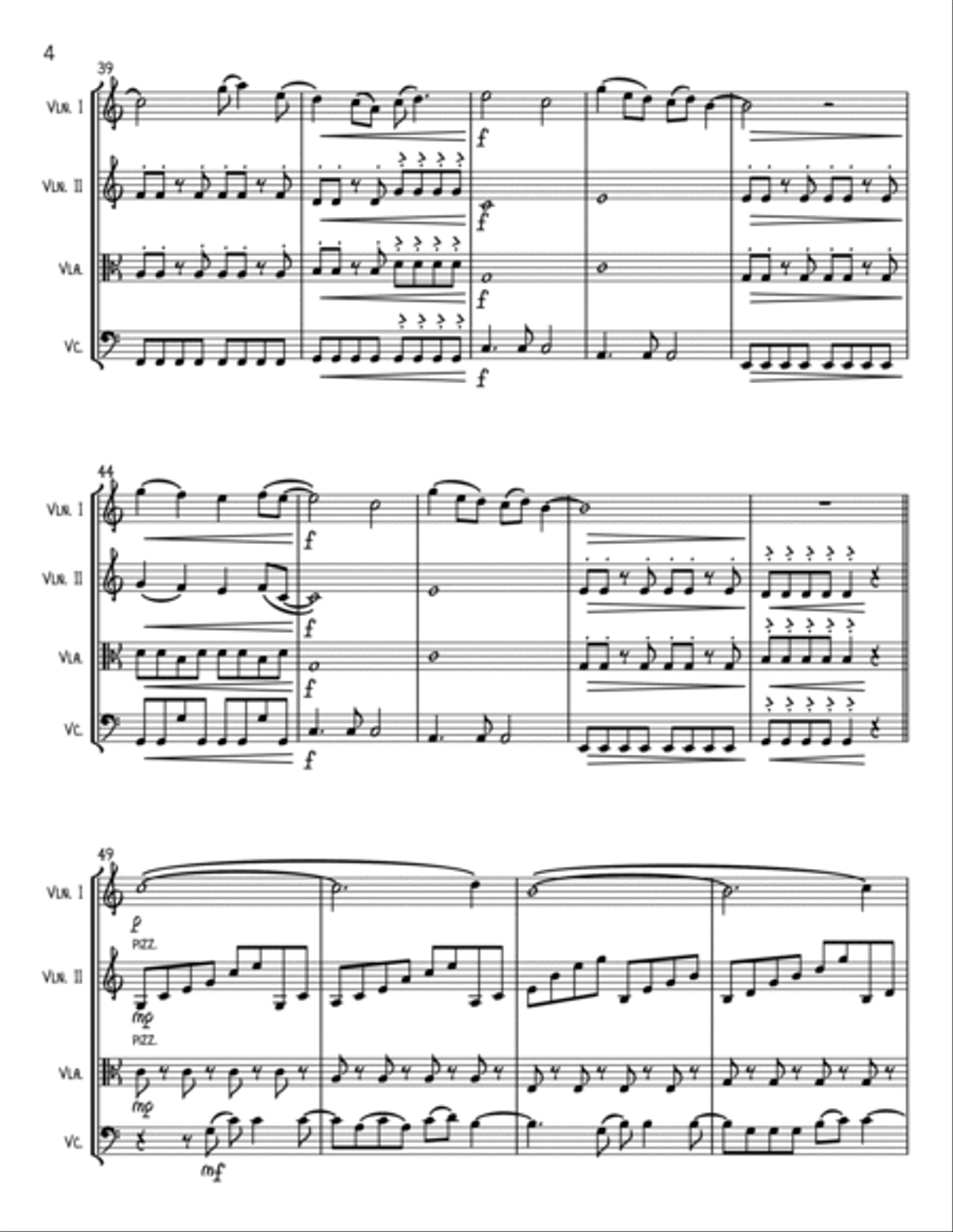 Save Your Tears String Quartet scores gallery preview page 4