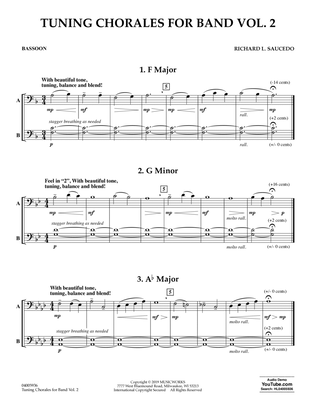 Tuning Chorales for Band, Volume 2 - Bassoon