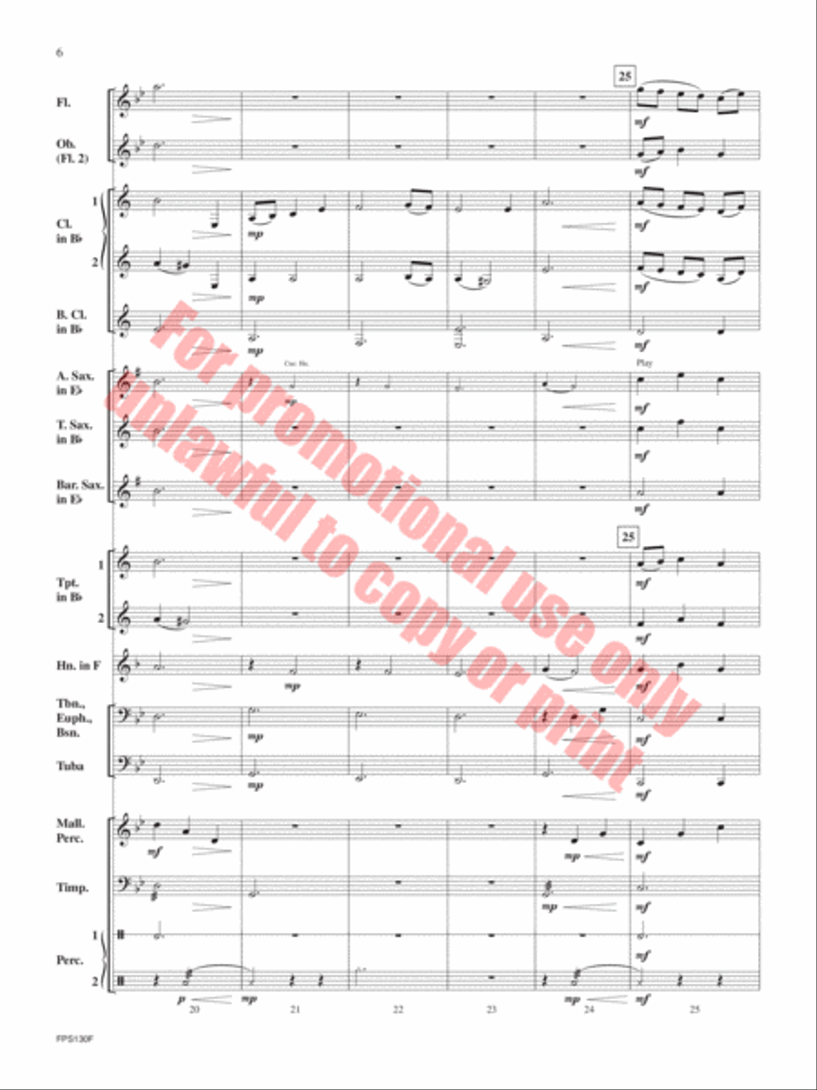 Tides Tides Concert Band scores gallery preview page 7