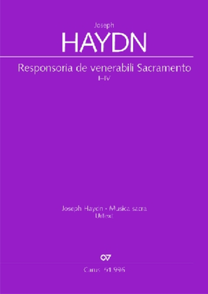 Book cover for Responsoria de venerabili Sacramento