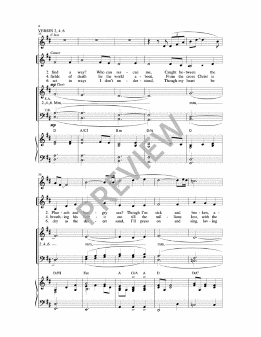 Let Us Go to the Altar of God 4-Part scores gallery preview page 3