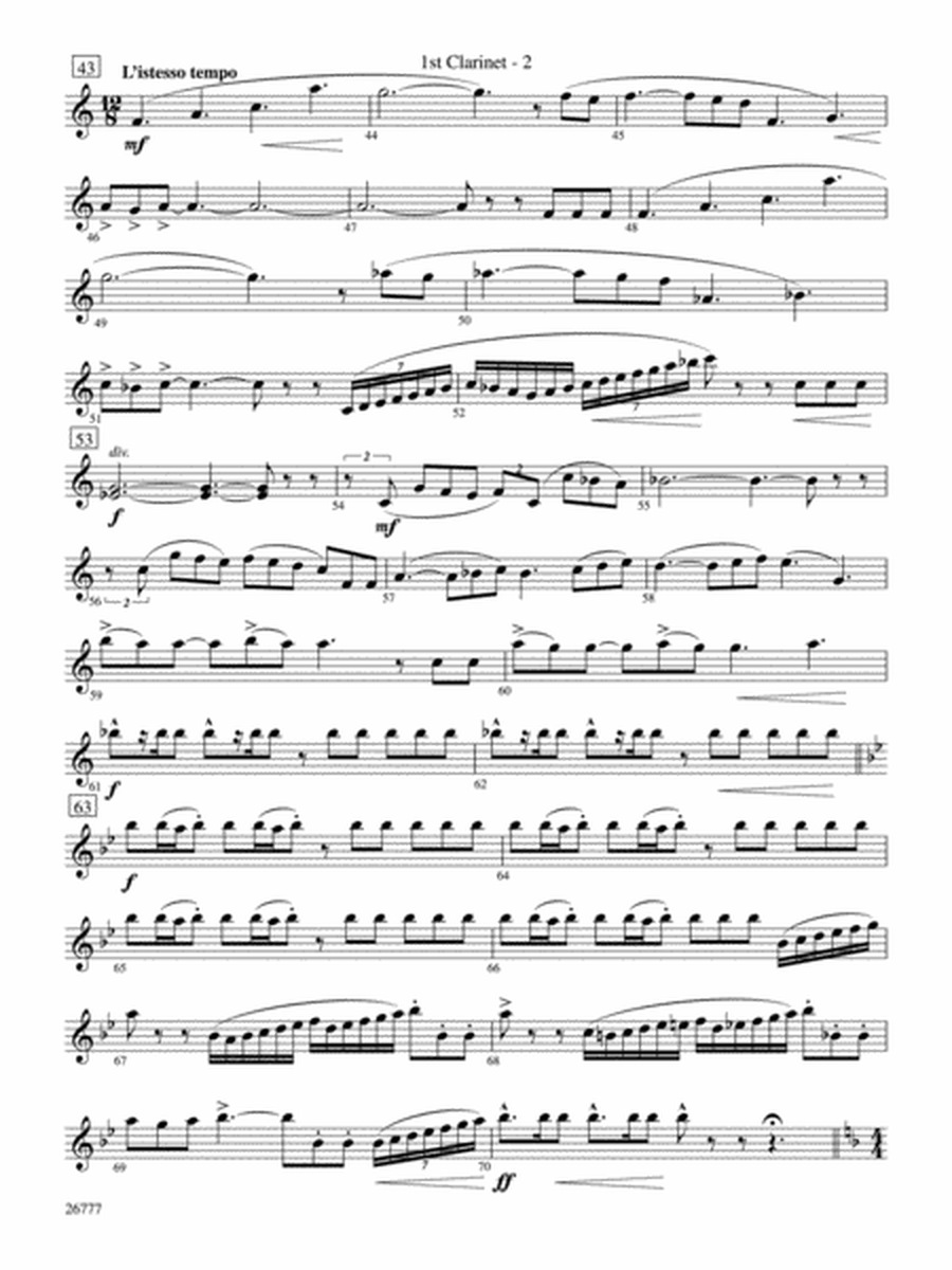 Soaring with John Williams: 1st B-flat Clarinet